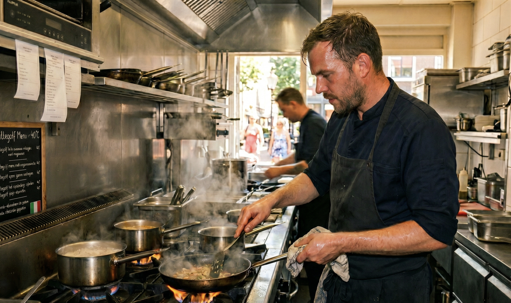 Werken in ruim 40 graden: zo houden chefs het hoofd koel